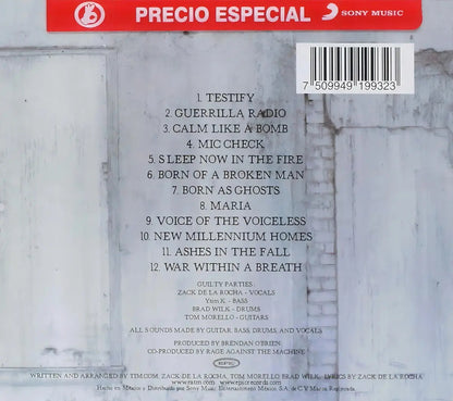 CD Rage Against The Machine The Battle Of Los Angeles 12 Canciones