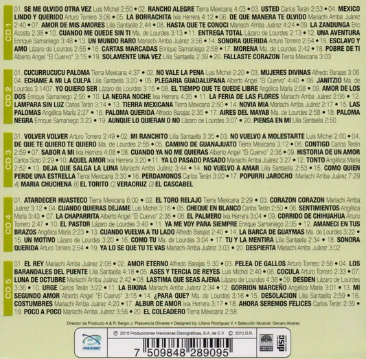 Rancheros 100 Hits Collection 5 Discos Cd