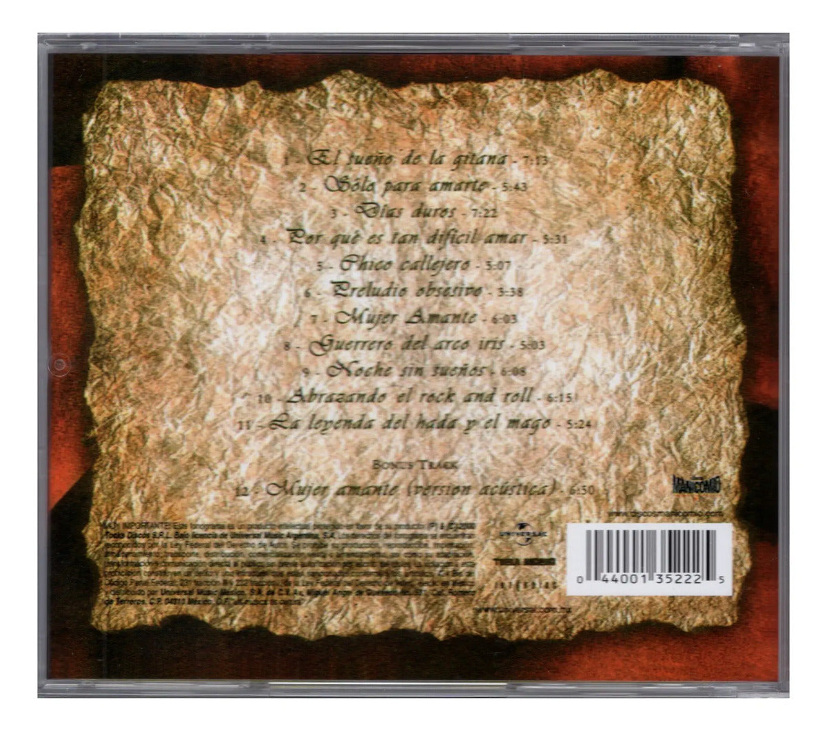Rata Blanca Grandes Canciones Disco Cd