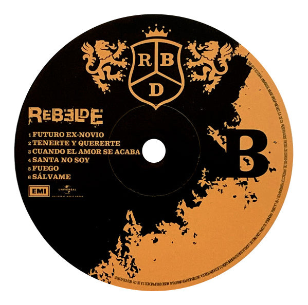 Rbd Rebelde White Blanco Lp Vinyl