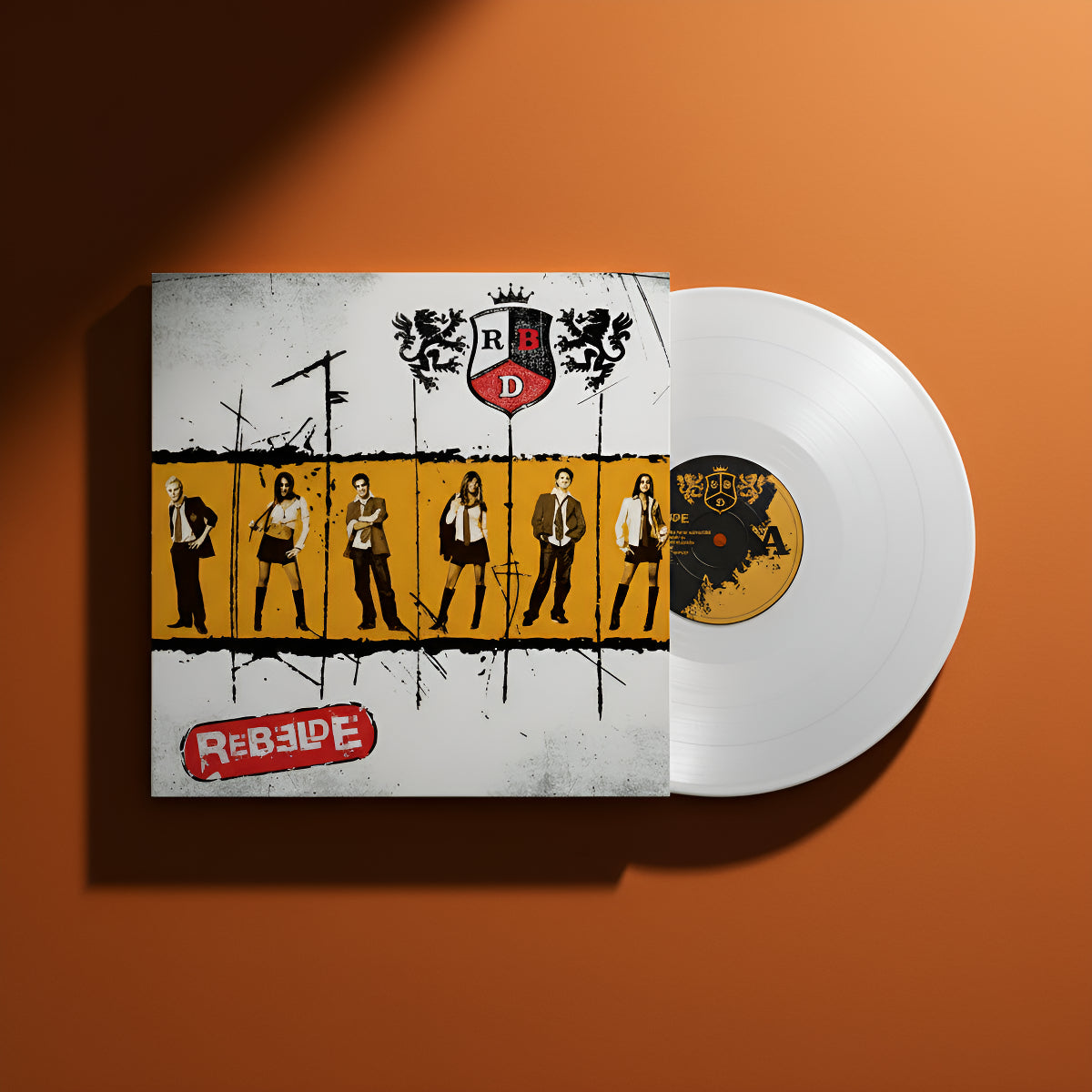 Rbd Rebelde White Blanco Lp Vinyl