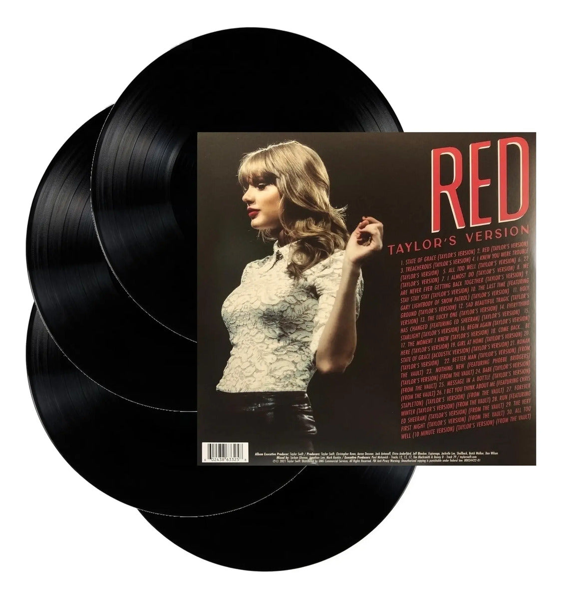 Taylor Swift Red Taylor 's Version 4 Lp Vinyl