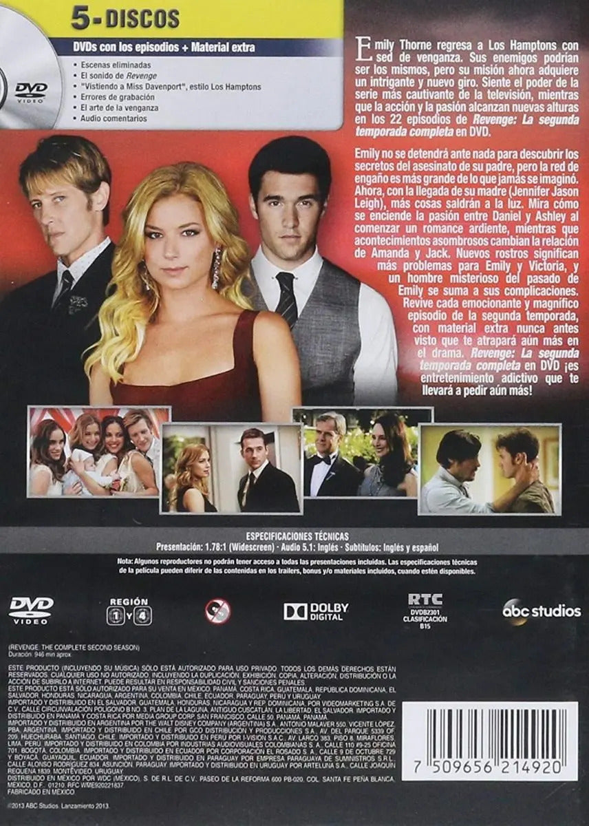Revenge Segunda Temporada 2 Dvd