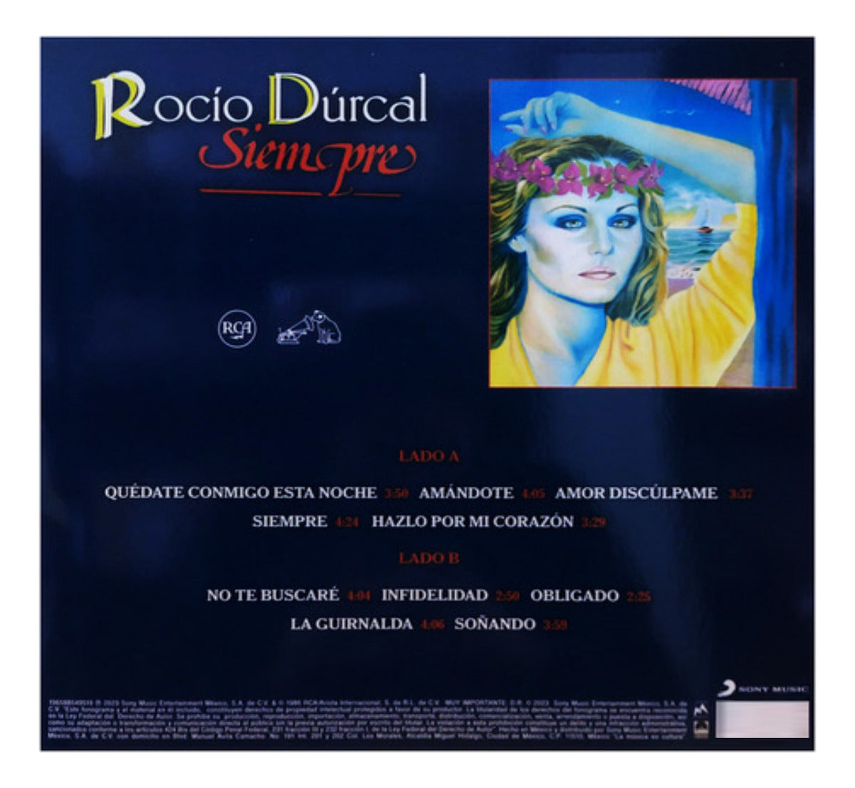 Rocio Durcal Siempre Azul Blue Lp Vinyl Edición Limitada