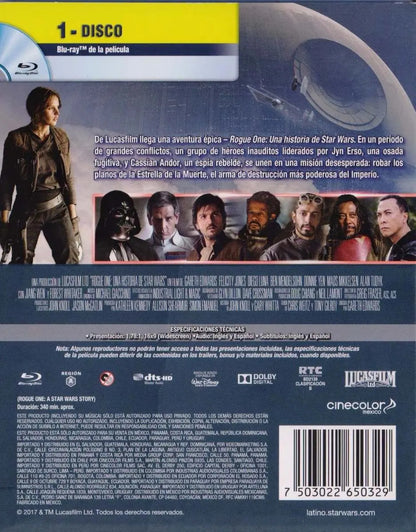 Rogue One Una Historia De Star Wars Pelicula Blu-ray