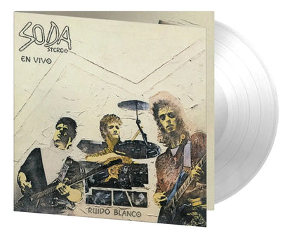 Soda Stereo Ruido Blanco En Vivo Crystal Clear Lp Vinyl