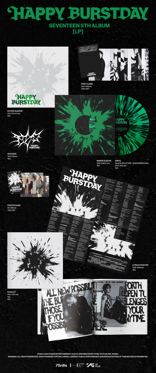 Seventeen Happy Burstday Album Lp Vinyl