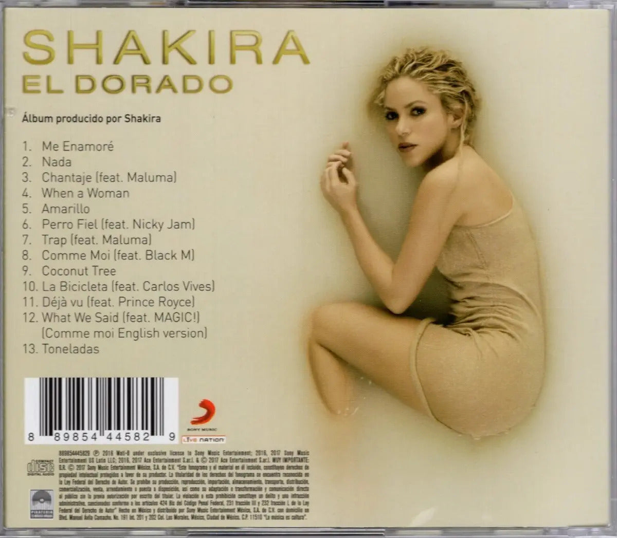 Shakira | El Dorado | Disco Cd Con 13 Canciones