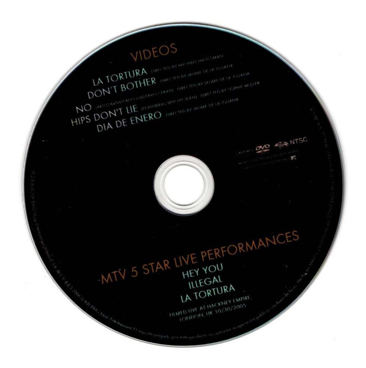 Shakira 8 Ocho Videos Musicales Dvd