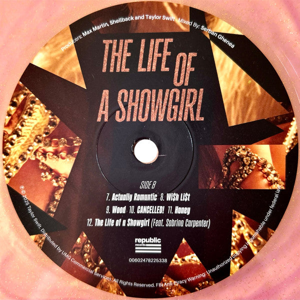 Taylor Swift The Life Of A Showgirl Limited Lp Vinyl