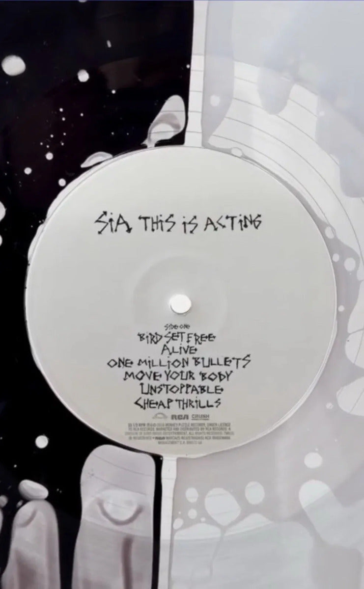Sia This Is Acting Exclusive Black & White Liquid Lp Vinyl