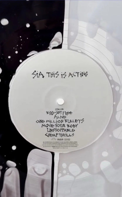 Sia This Is Acting Exclusive Black & White Liquid Lp Vinyl