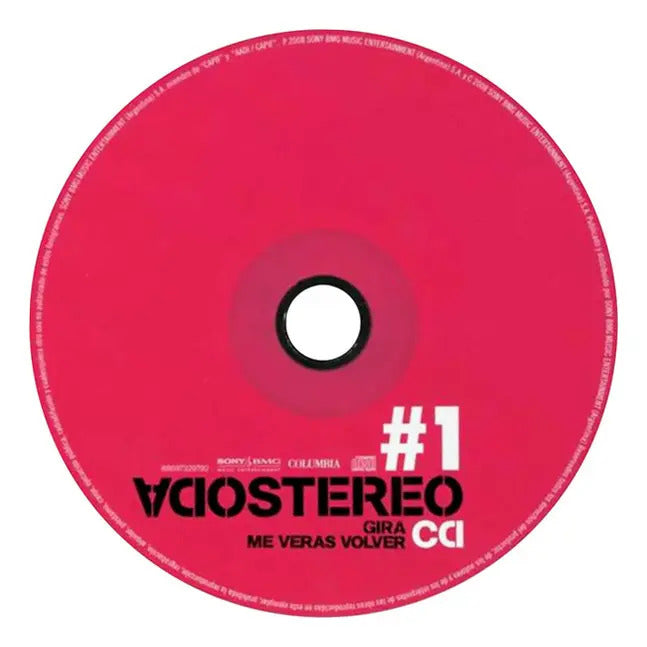 Soda Stereo Gira Me Veras Volver Volumen 1 Disco Cd