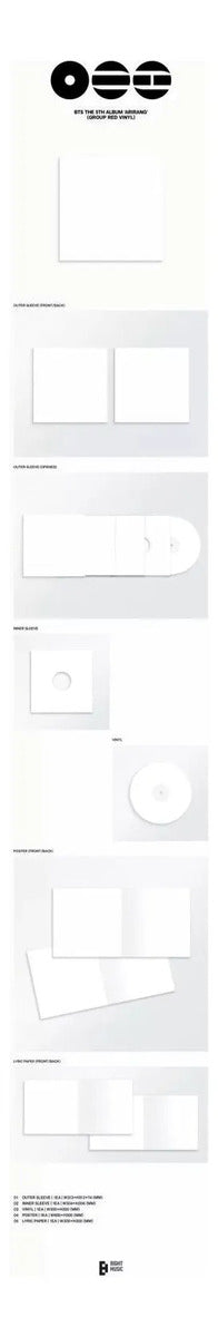 Bts The 5th Album Arirang Lp Vinyl Clear Suga