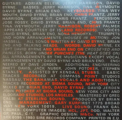 Talking Heads Remain In Light Lp Vinyl