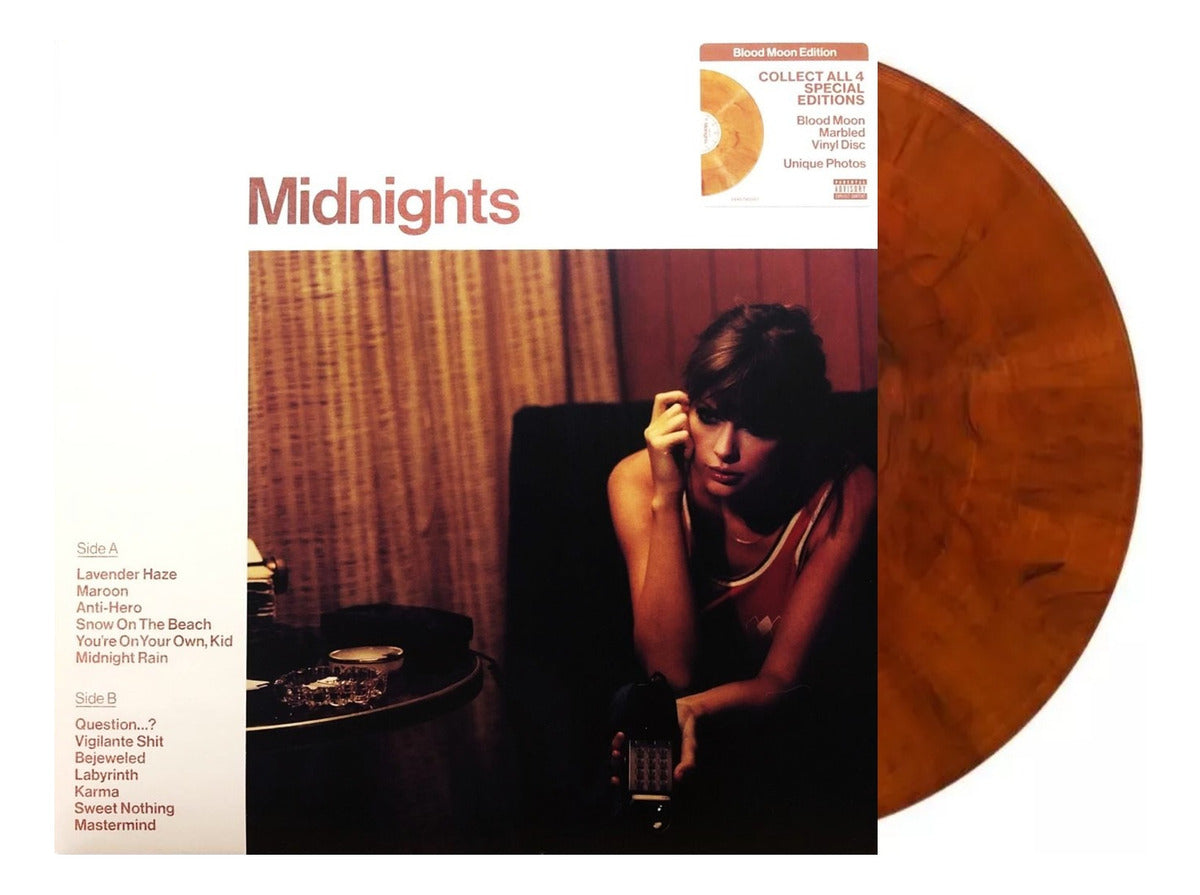 Taylor Swift Midnights Blood Moon Edition Lp Vinyl
