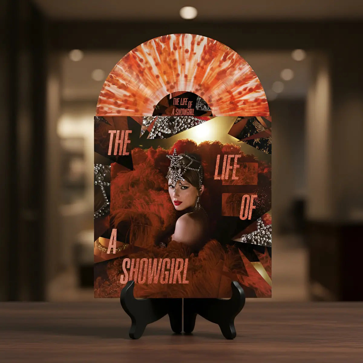 Taylor Swift The Life Of A Showgirl Champagne Red Lp Vinyl
