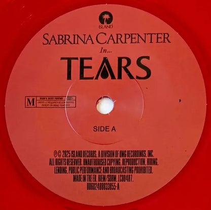 Sabrina Carpenter Tears Lp 7 Pulgadas Vinyl
