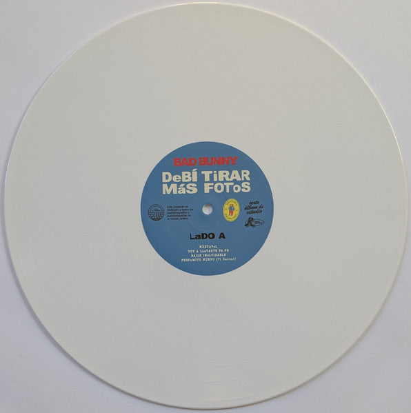 Debi Tirar Mas Fotos Bad Bunny 2 Lp Vinyl Opaque White Vinyl Edition