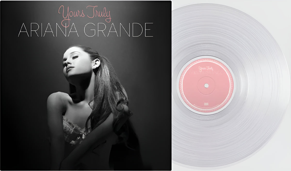 Ariana Grande Yours Truly Lp Vinyl Clear & White Swirl Repress