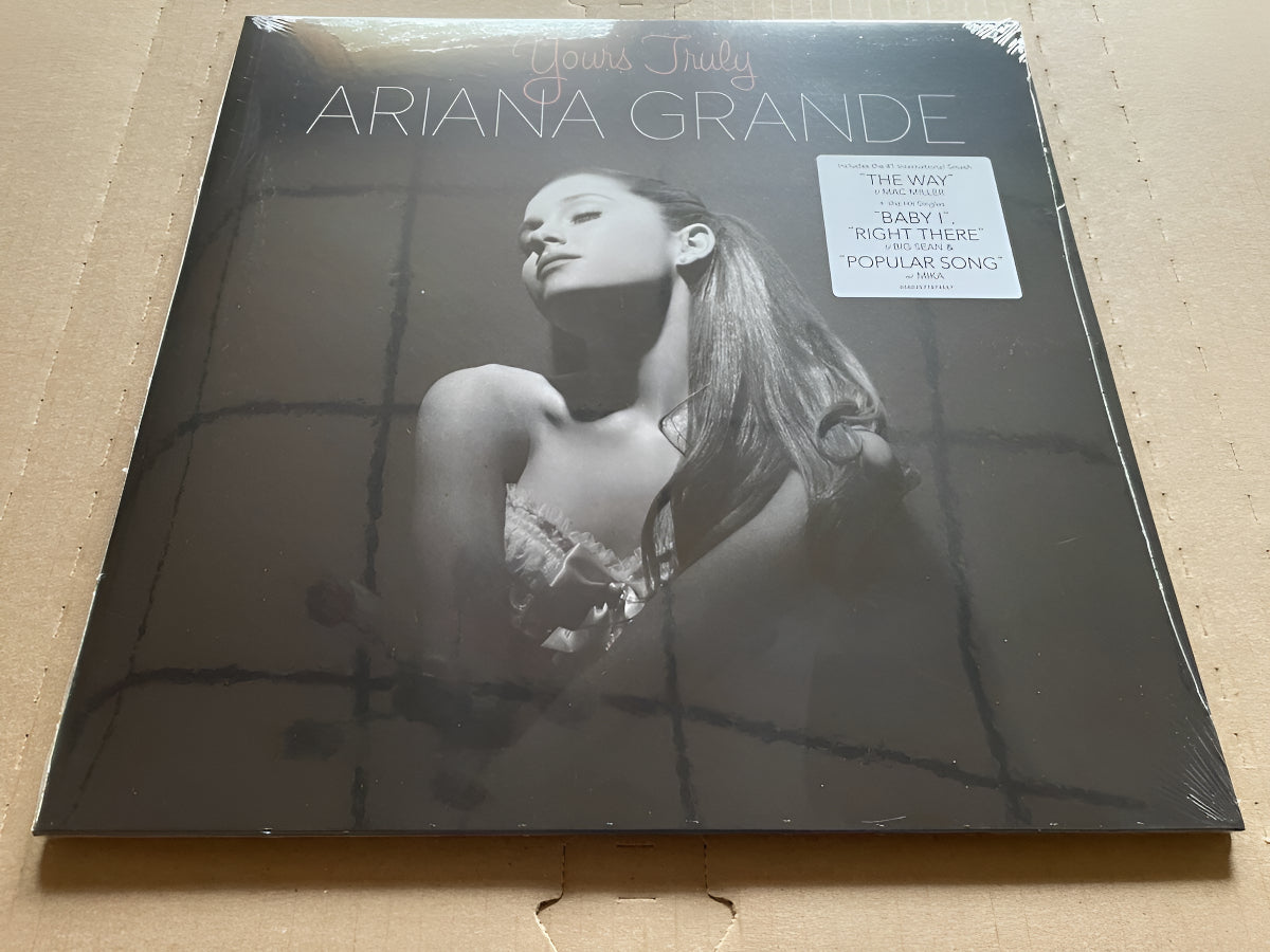Ariana Grande Yours Truly Lp Vinyl Clear & White Swirl Repress