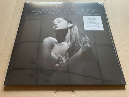 Ariana Grande Yours Truly Lp Vinyl Clear & White Swirl Repress