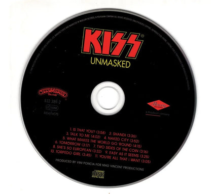 Kiss Unmasked Disco Cd (11 Canciones)