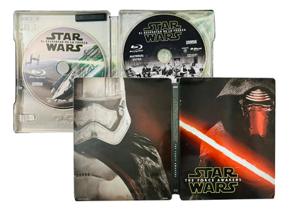 Star Wars 7 Despertar Fuerza Steelbook Blu-ray + Bonus ** (Usado)