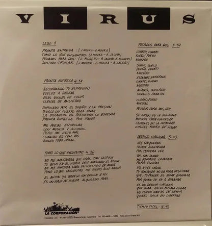 Virus Locura Lp Vinyl