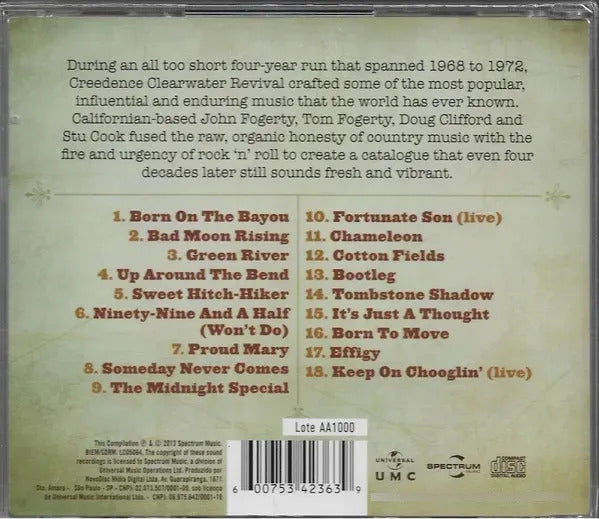 Creedence Clearwater Revival - Bad Moon Rising - Disco Cd