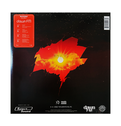 The Weeknd Dawn Fm Artwork Translucent Silver 2 Lp Vinyl