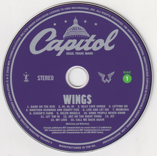 Paul Mccartney & Wings Wings Collection 2 Cd Deluxe Edition