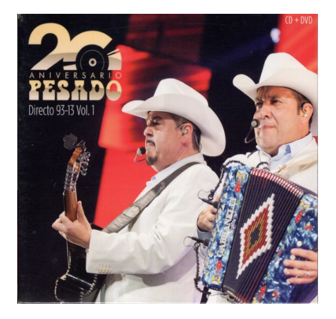 Pesado 20 Aniversario Directo 93 13 Vol 1 2 Discos Cd + Dvd