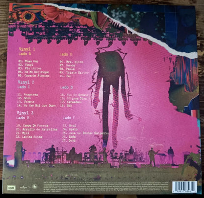 Zoe 011025 En Vivo Estadio Gnp 3 Lp Vinyl