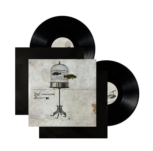 Zoe Musica De Fondo Unplugged Mtv NEGRO Black 2 Lp Vinyl